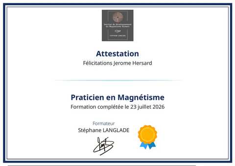 Certificado Practicante en Magnetismo