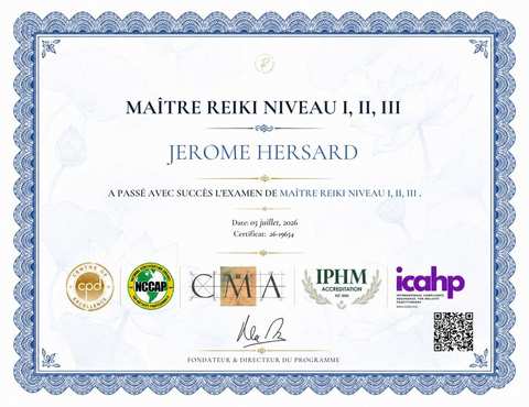 Certificado Maestro Reiki